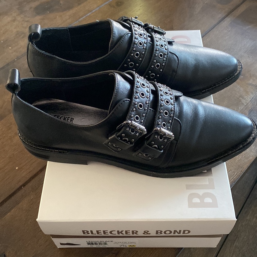 Bleecker and Bond studded leather loafers